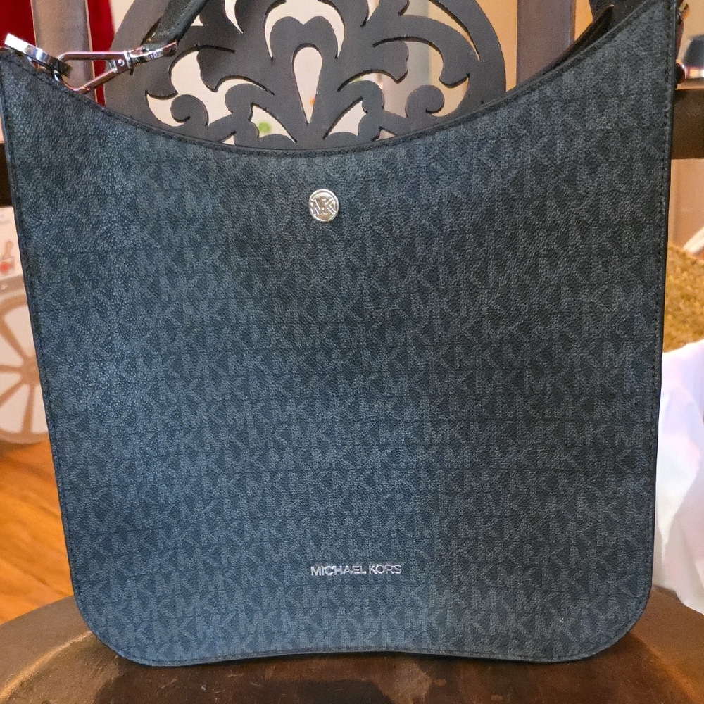 Michael Kors Dark Blue Signature Shoulder Bag